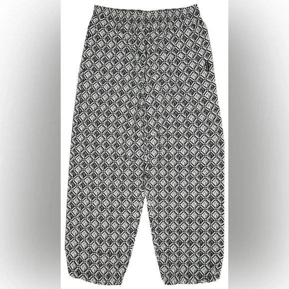 Marine Serre Zephyr Diamond-pattern Moon Pants sz Large - Picture 2 of 6